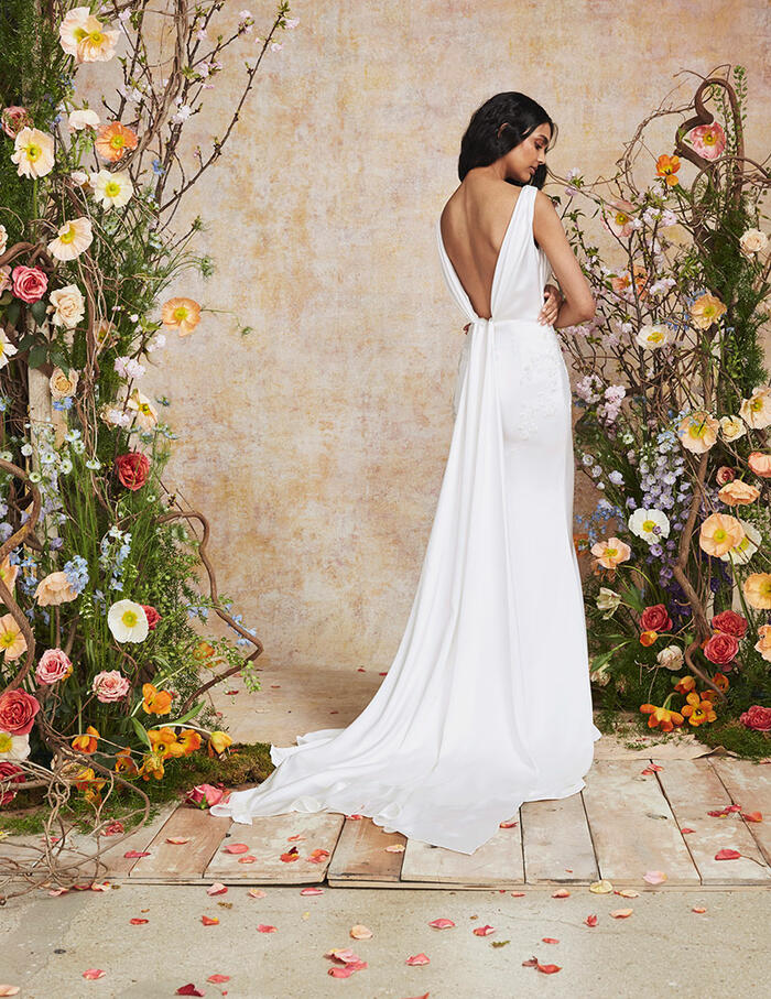 Theia Couture Cerise Wedding Dress